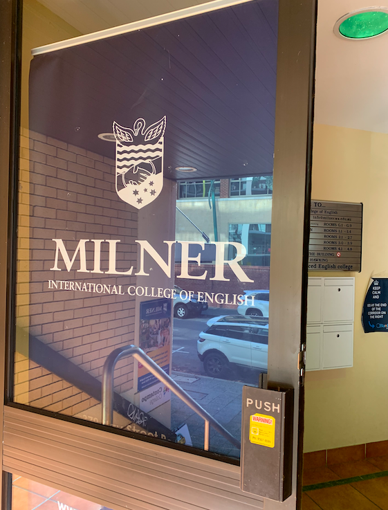 パースのミルナー英語学校『Milner International College of English』に行ってきたよ！　